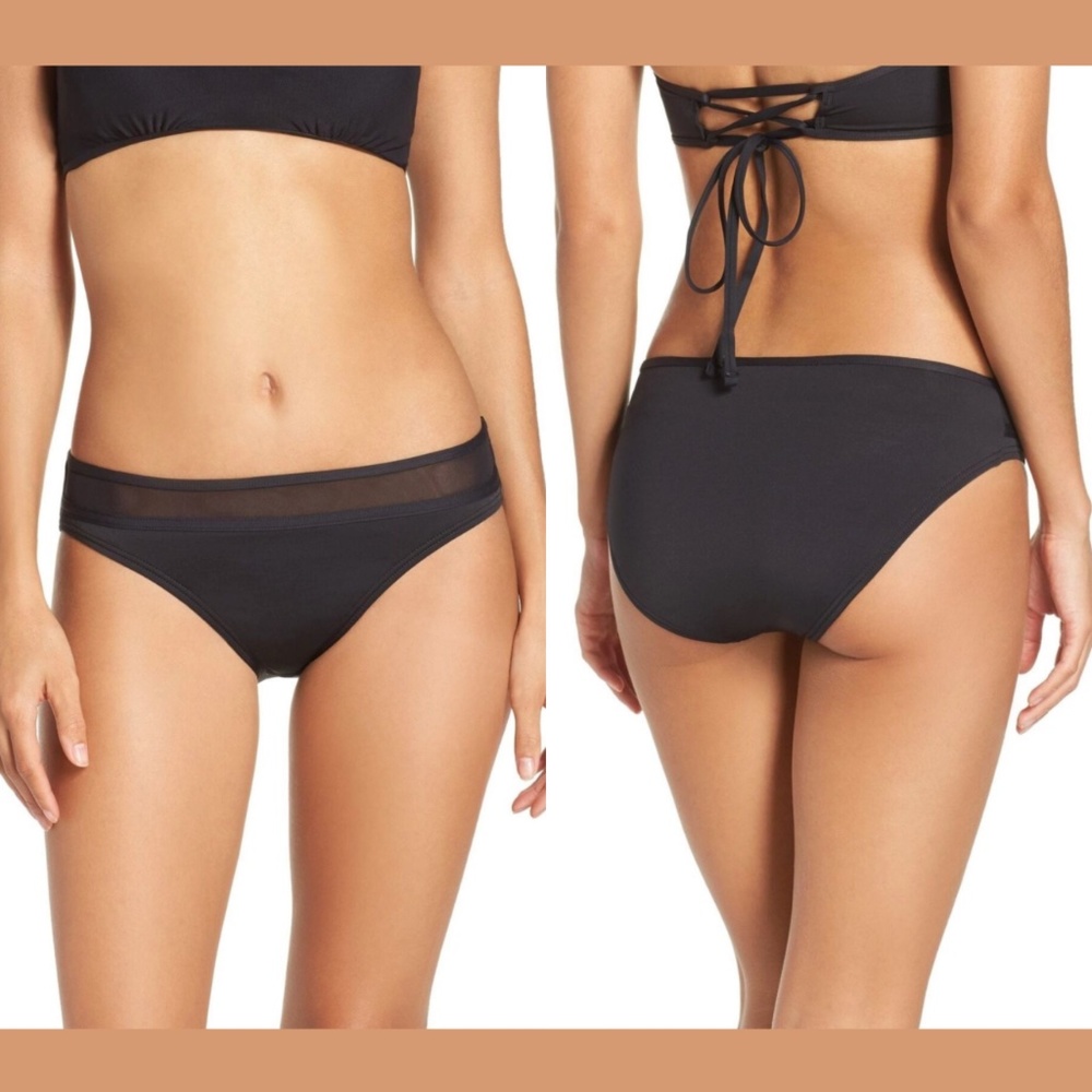 NEW Tommy Bahama Black Mesh Solids Hipster Bikini Bottoms [PLUS‎ SZ 3X ]